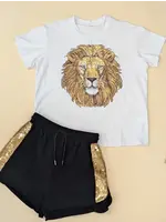 bomb designs Side Sequin Shorts