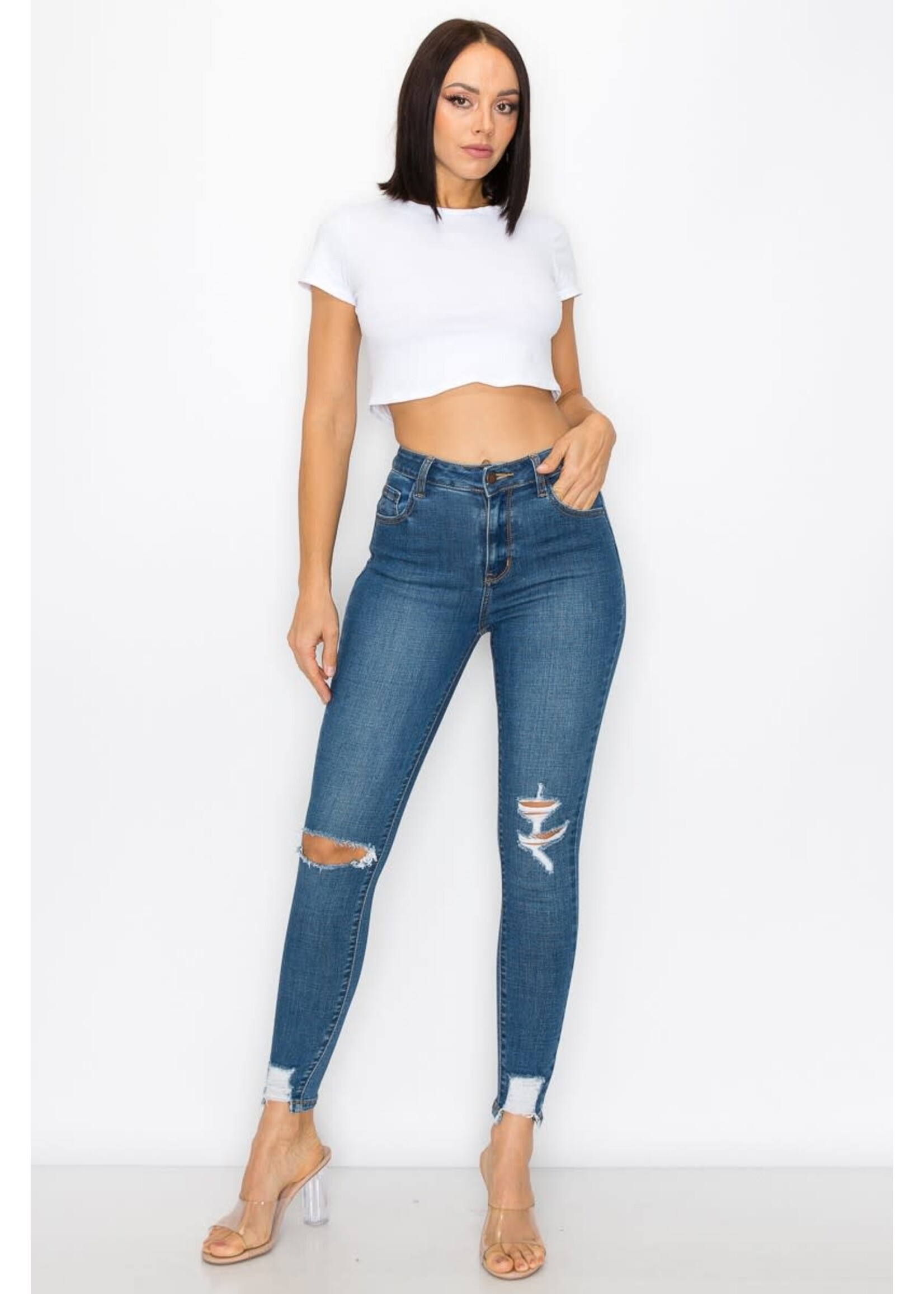 PL High Rise Distressed Skinny