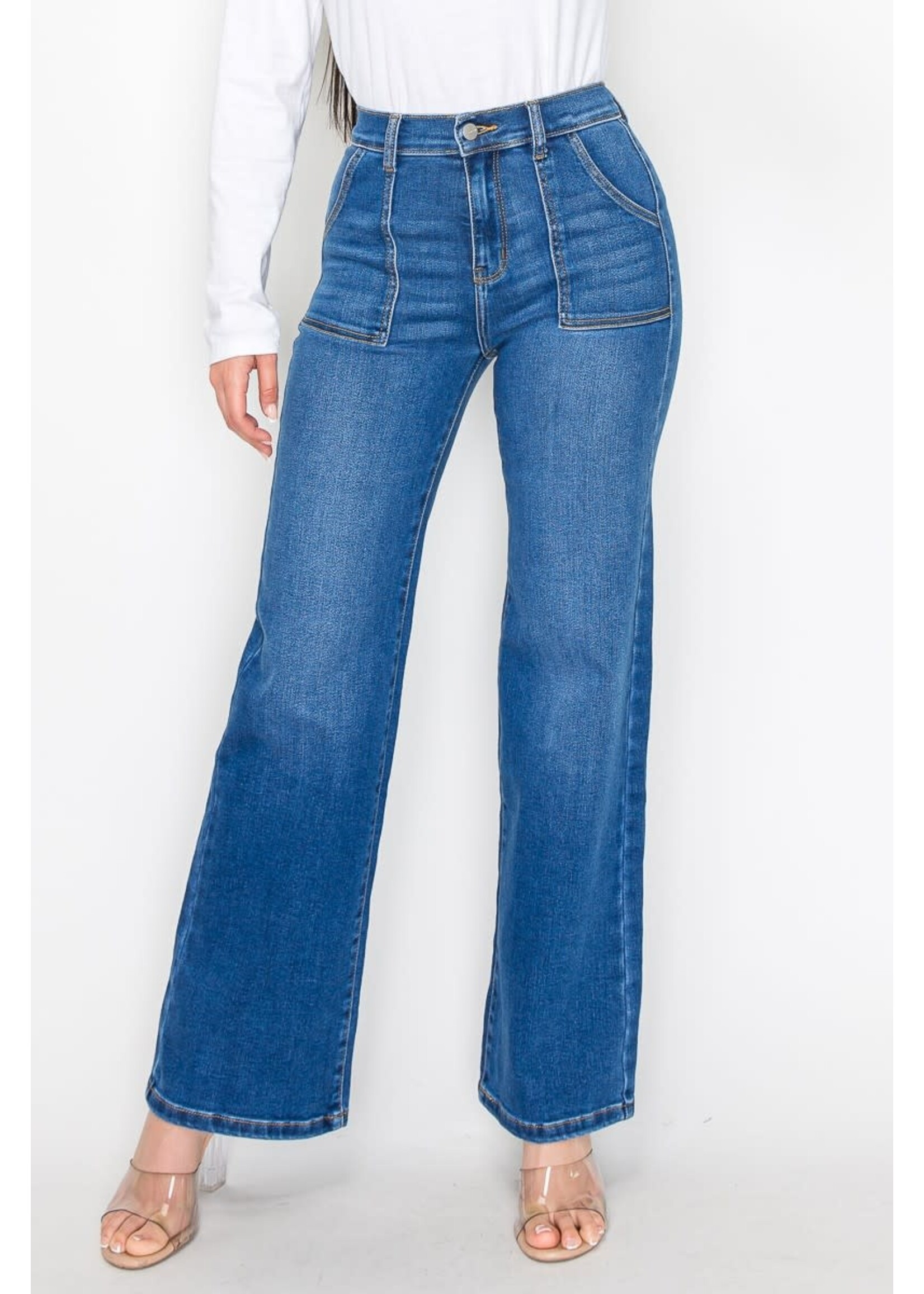 PL High Rise Wide Leg W/ Detail Pockets