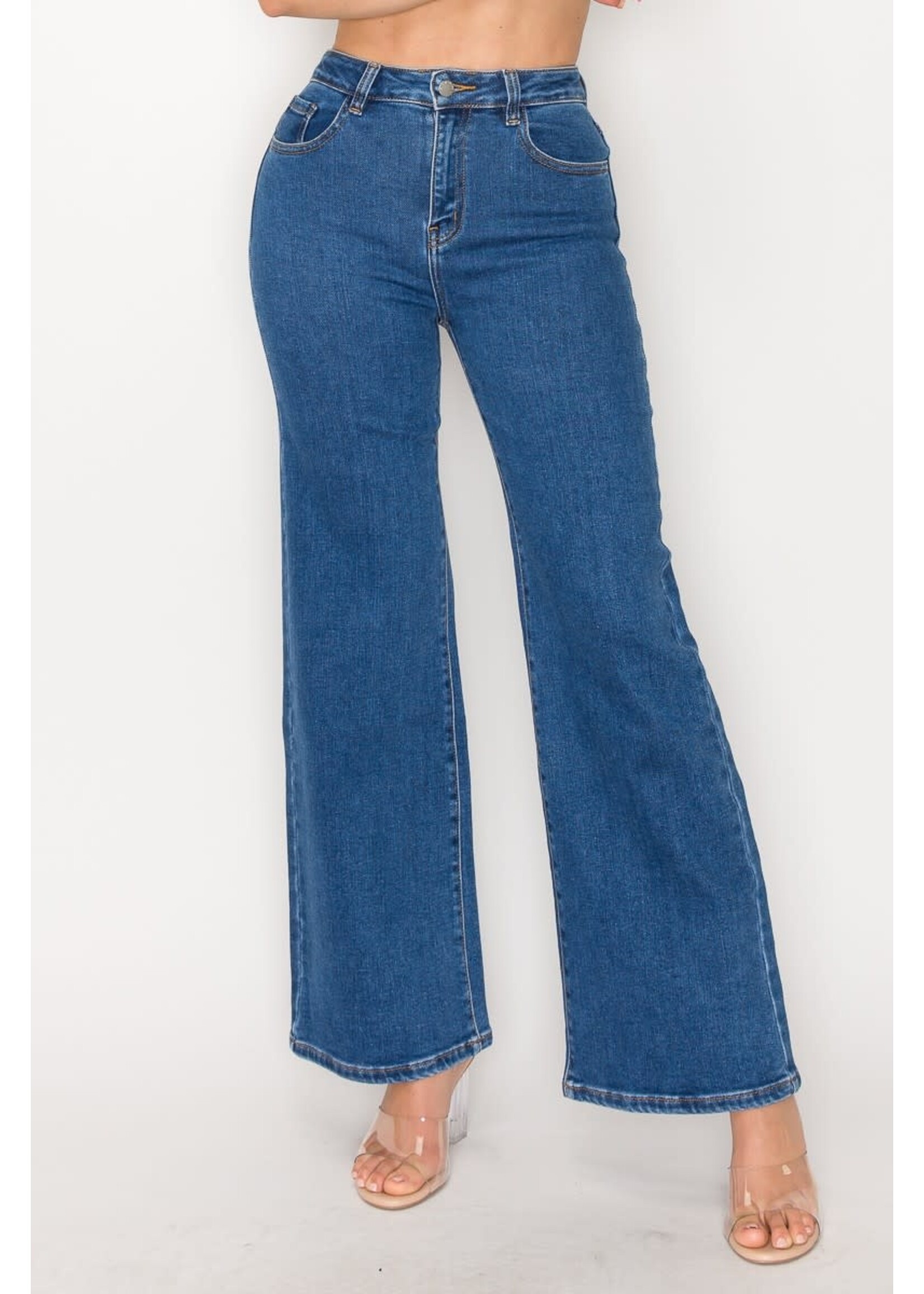 High Rise Classic  Wide Leg Jeans