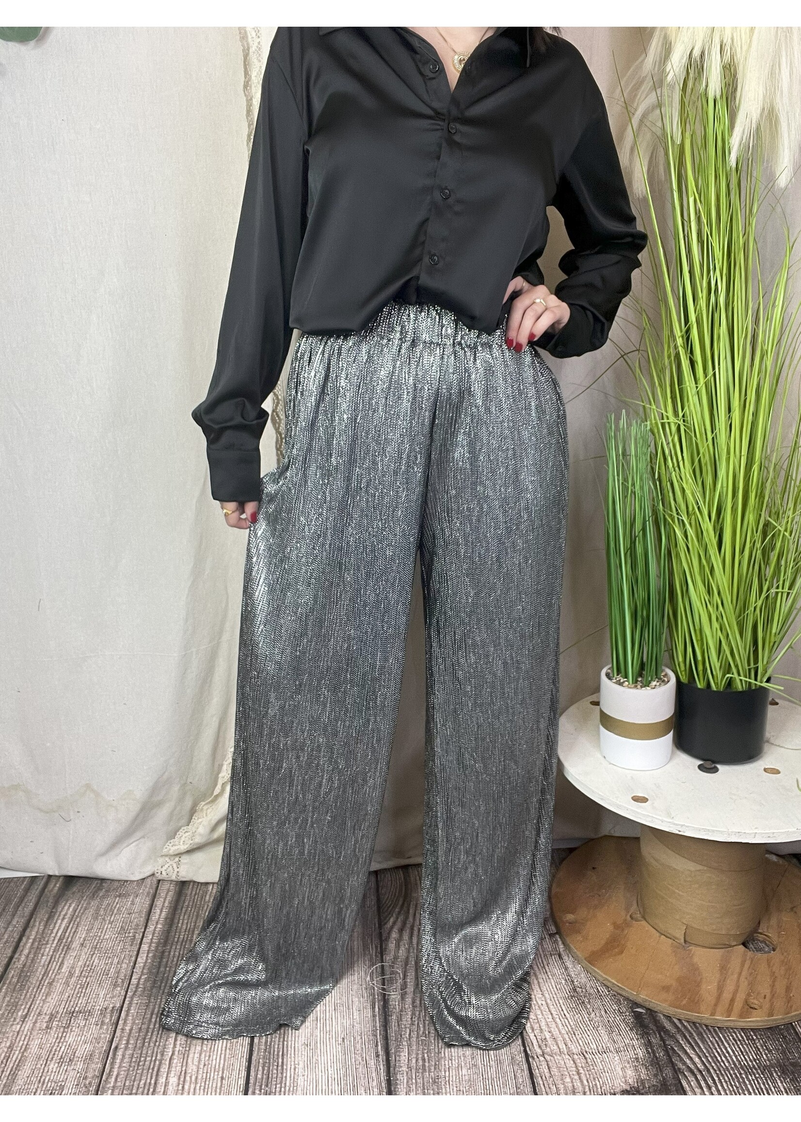 High waisted Lurex Pants