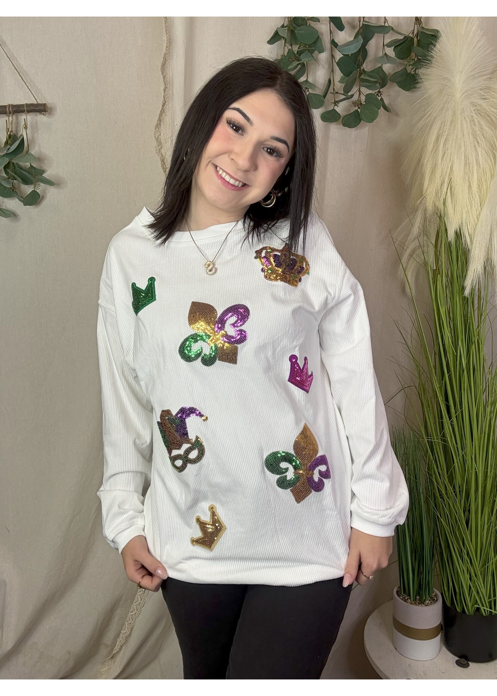 The Symbol's Of Mardi Gras Sweatshirt