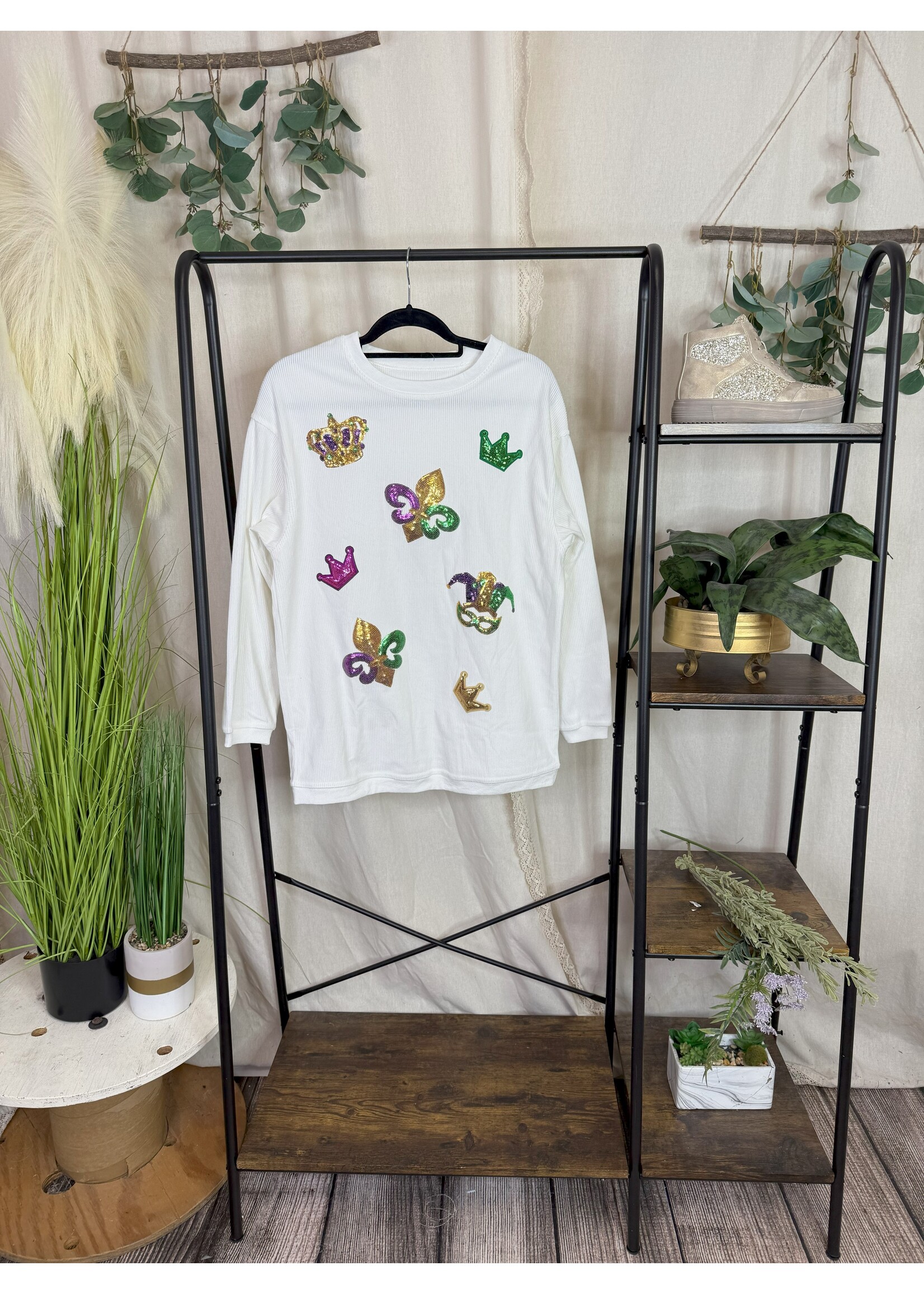 The Symbol's Of Mardi Gras Sweatshirt