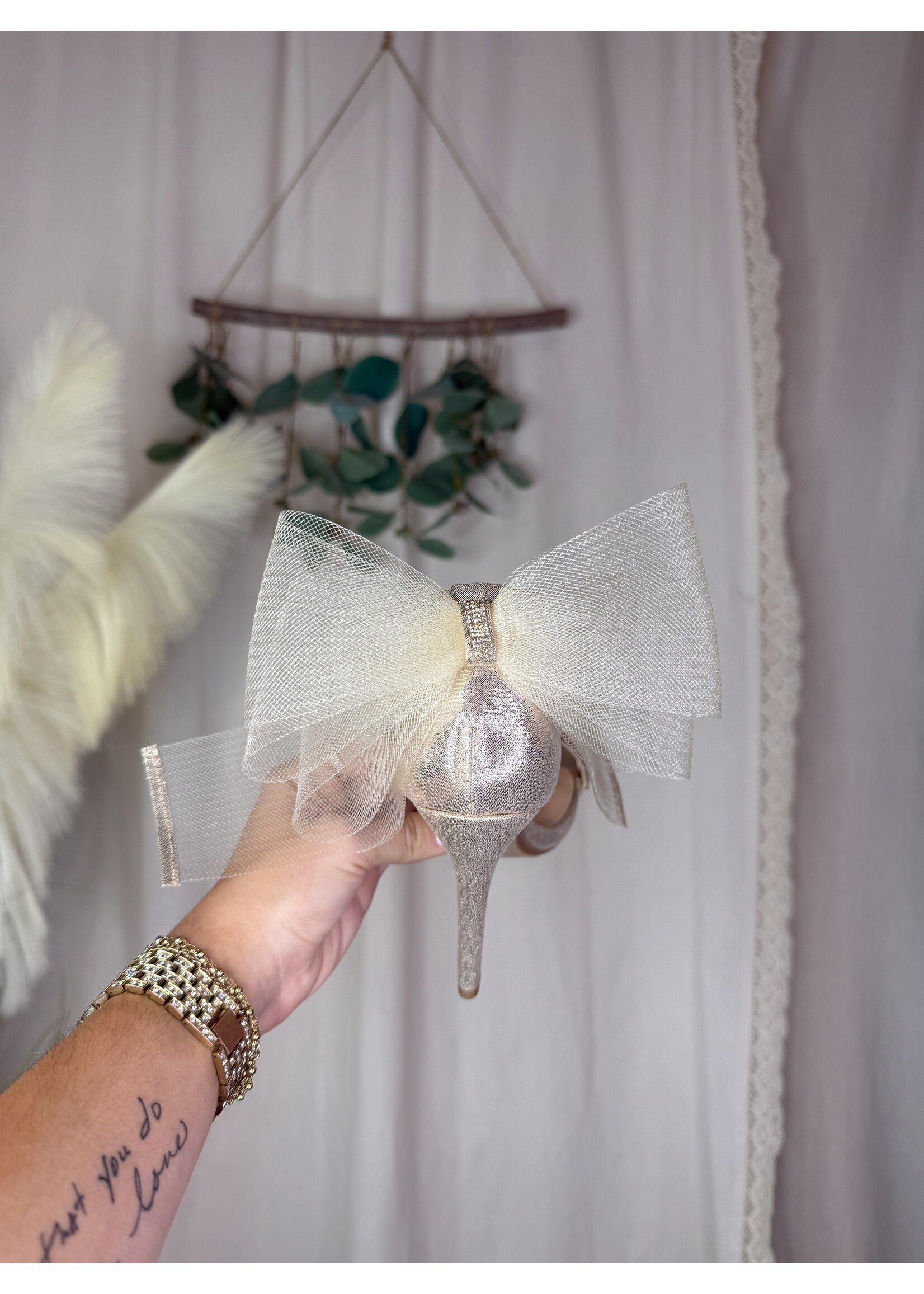 Citron Stone Heel W/ Bow