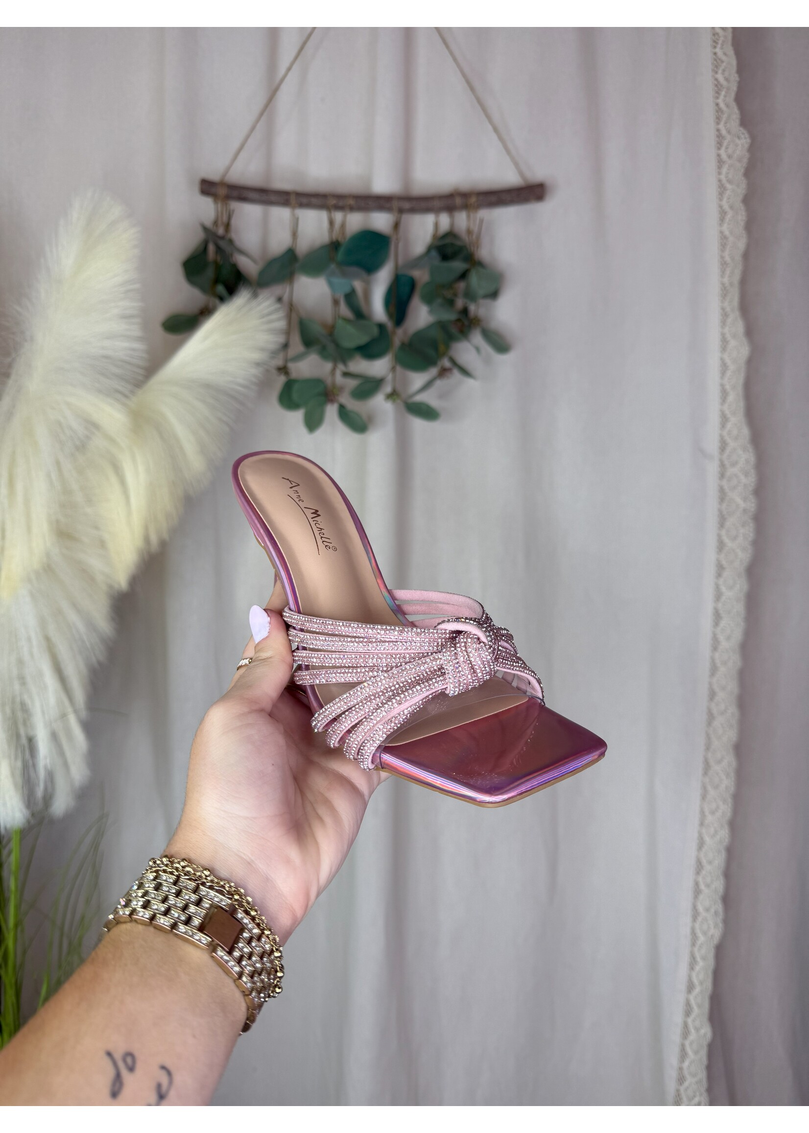 Zeal-99 Rhinestone Strappy Heel