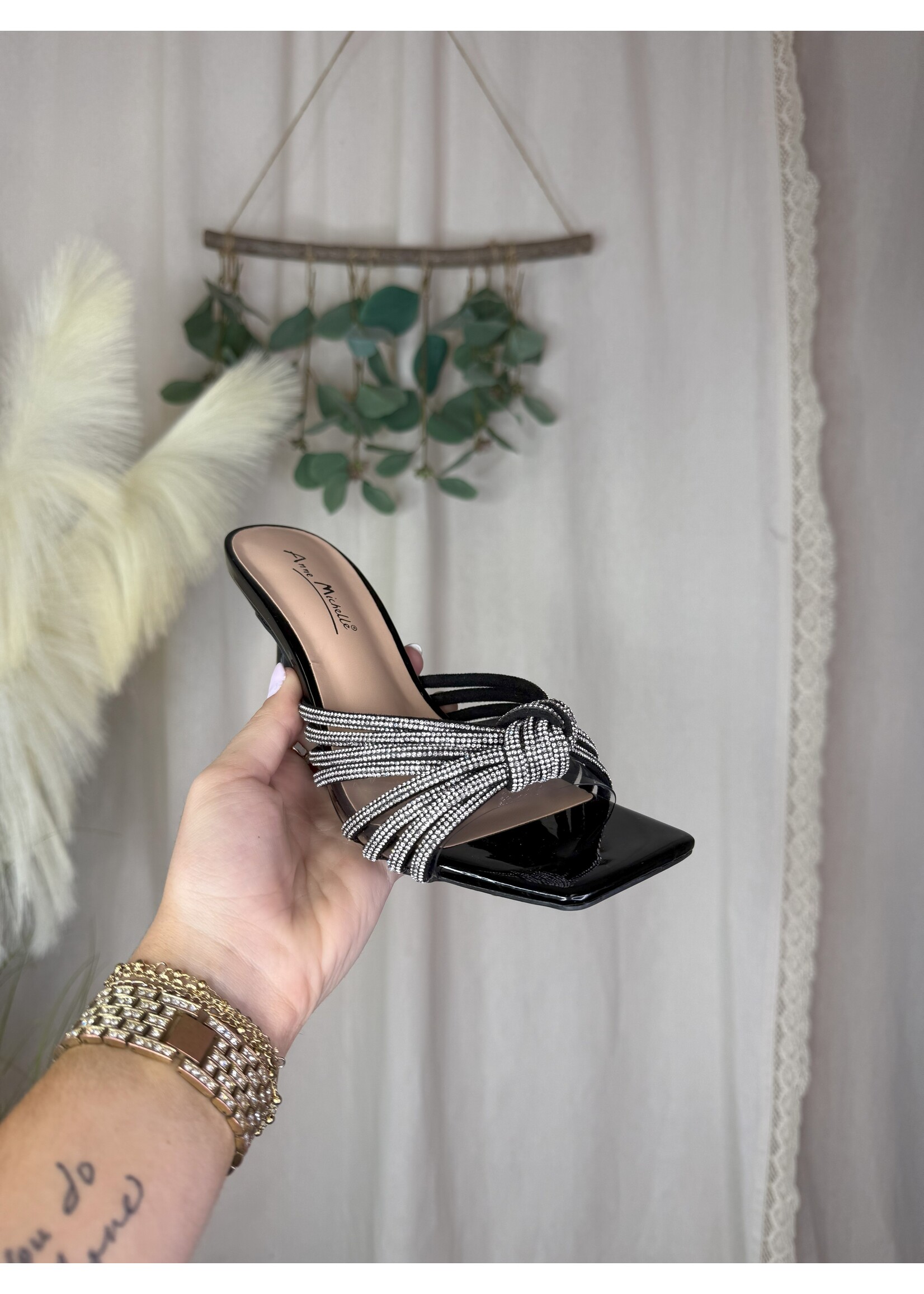 Zeal-99 Rhinestone Strappy Heel