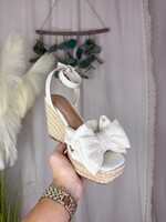 Attire-08 Fabric Bow Wedge