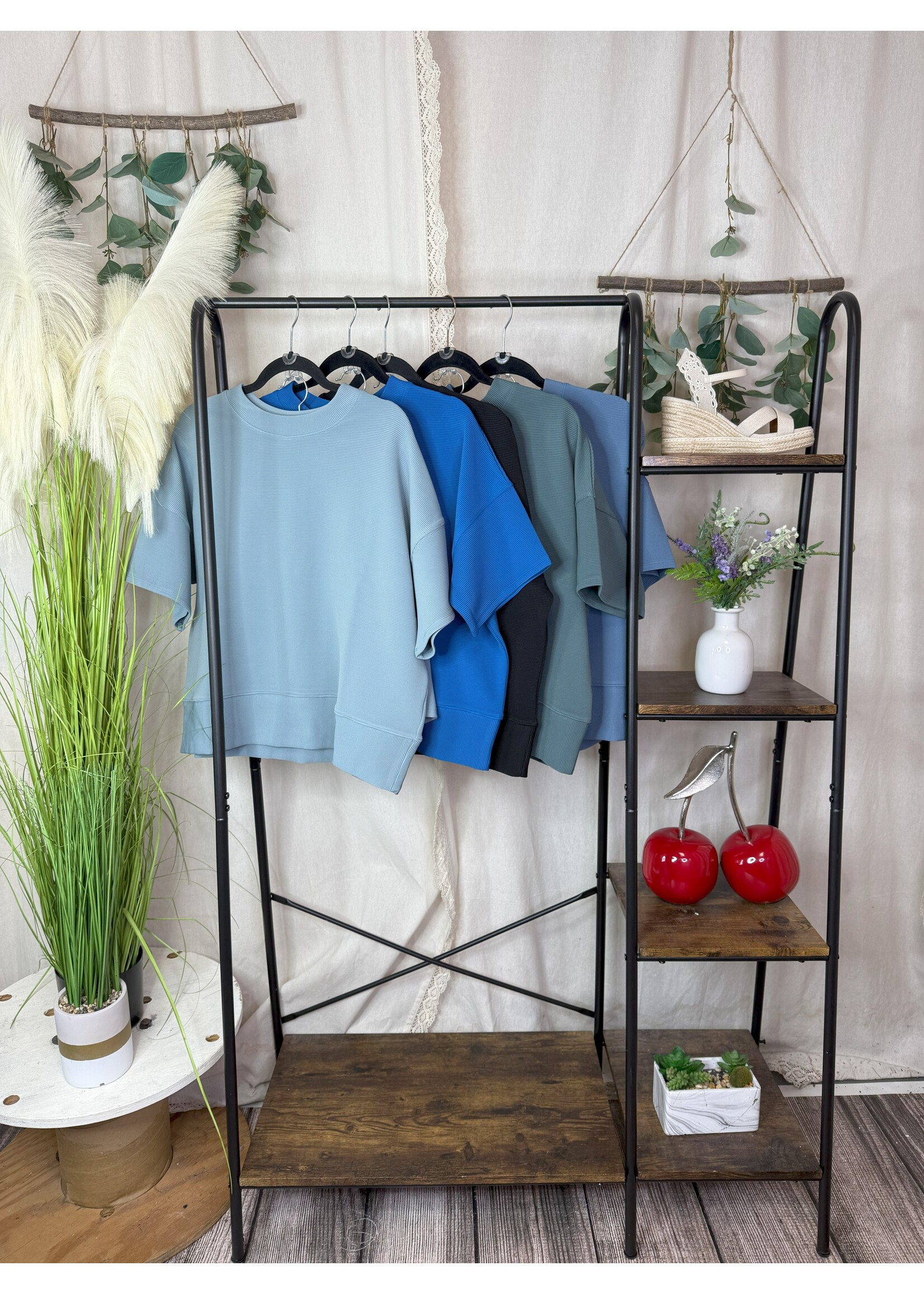 Clear Blue Skies Shorts Set