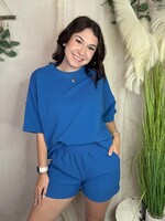 Clear Blue Skies Shorts Set