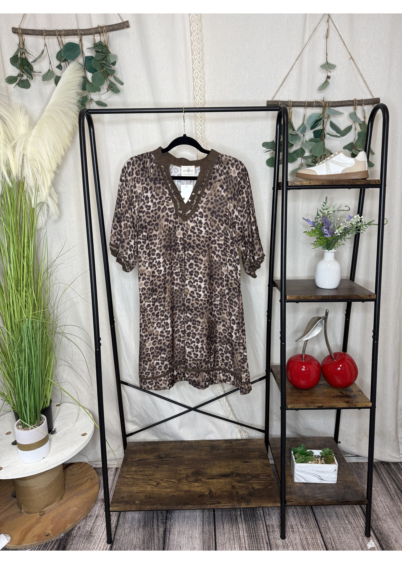 Vanilla Monkey Leopard Charm Dress