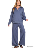 Scuba Collared Pullover & Pants Set