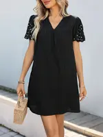 Wholesalesir Short Sleeved V-Neck Dress