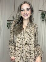 Wholesalesir Long Sleeved Leopard Print Shirt