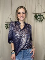 Shiny and Bright Leopard Blouse