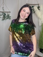 Mardi Pardi Glitter Top