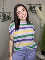 Mardi Stripes Knit Top