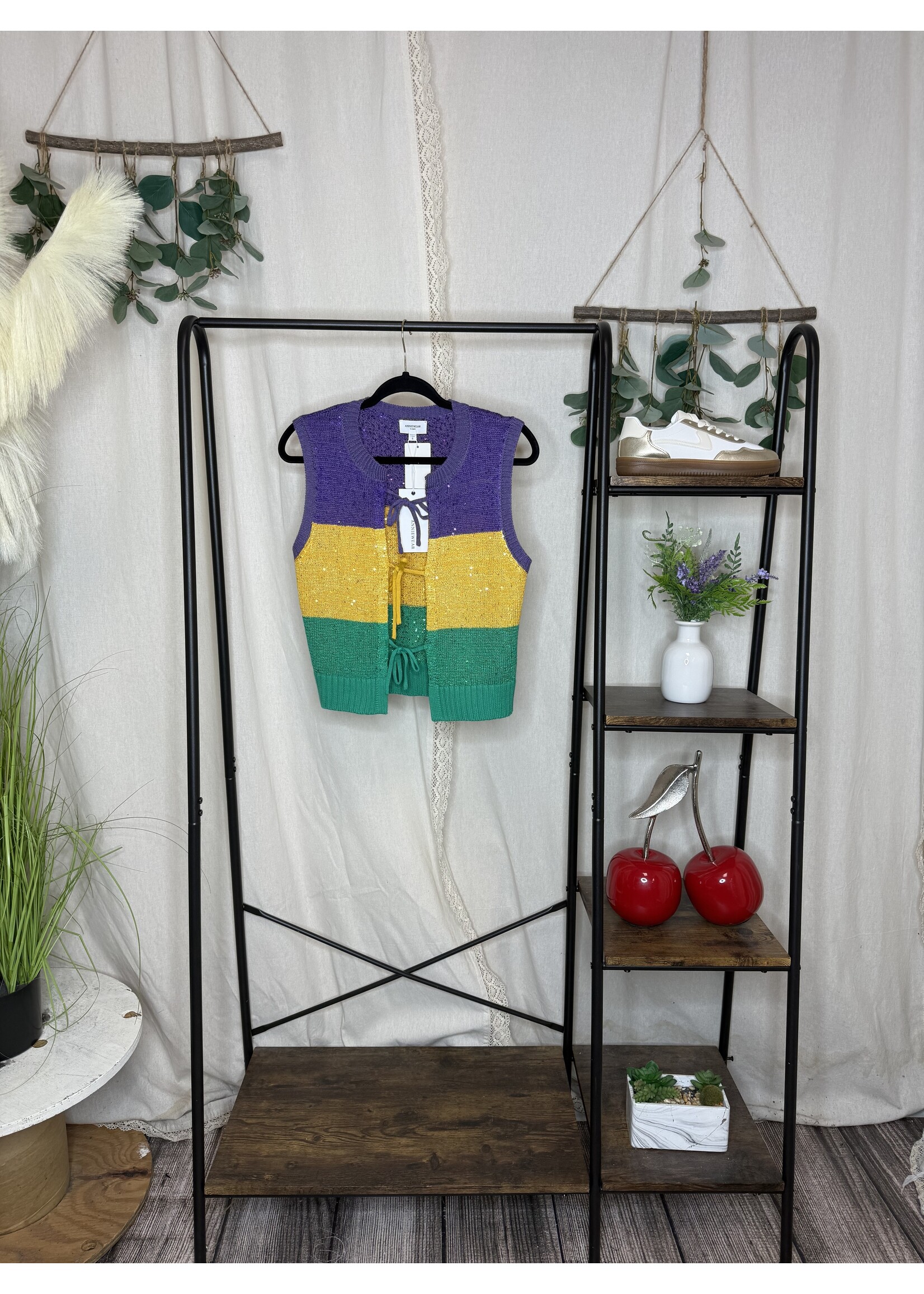 MG Sequin Block Sweater Vest