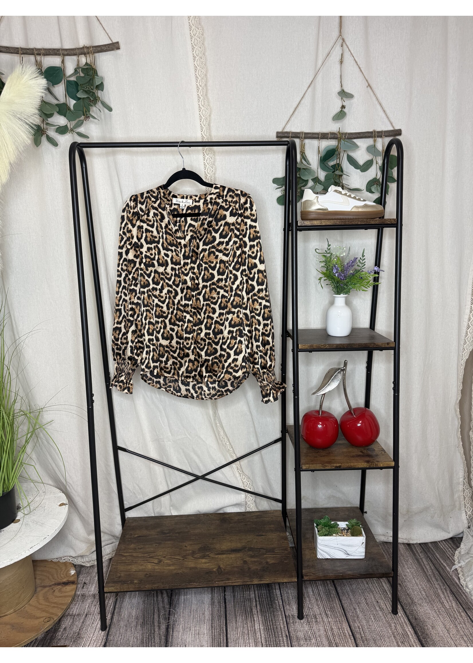 Leopard Long Sleeve Blouse