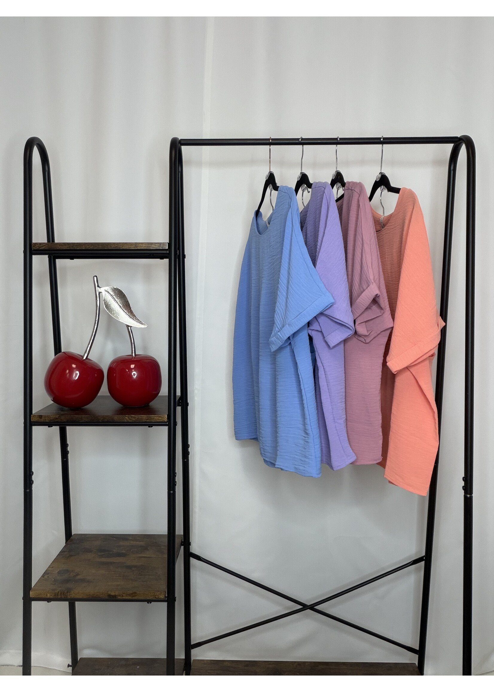 Woven Airflow Top & Shorts Set