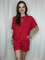 Exposed Seam Flow Top & Shorts Set