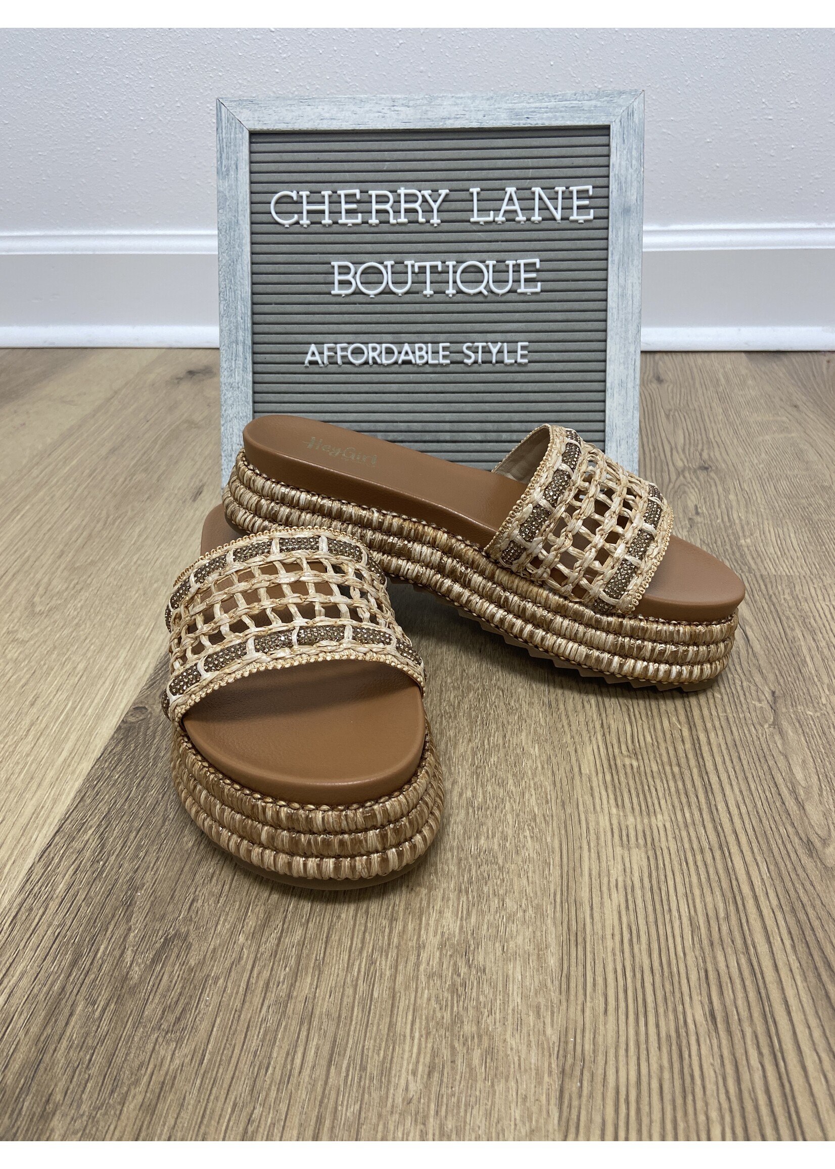 Corky's Hangover-Raffia Shoes