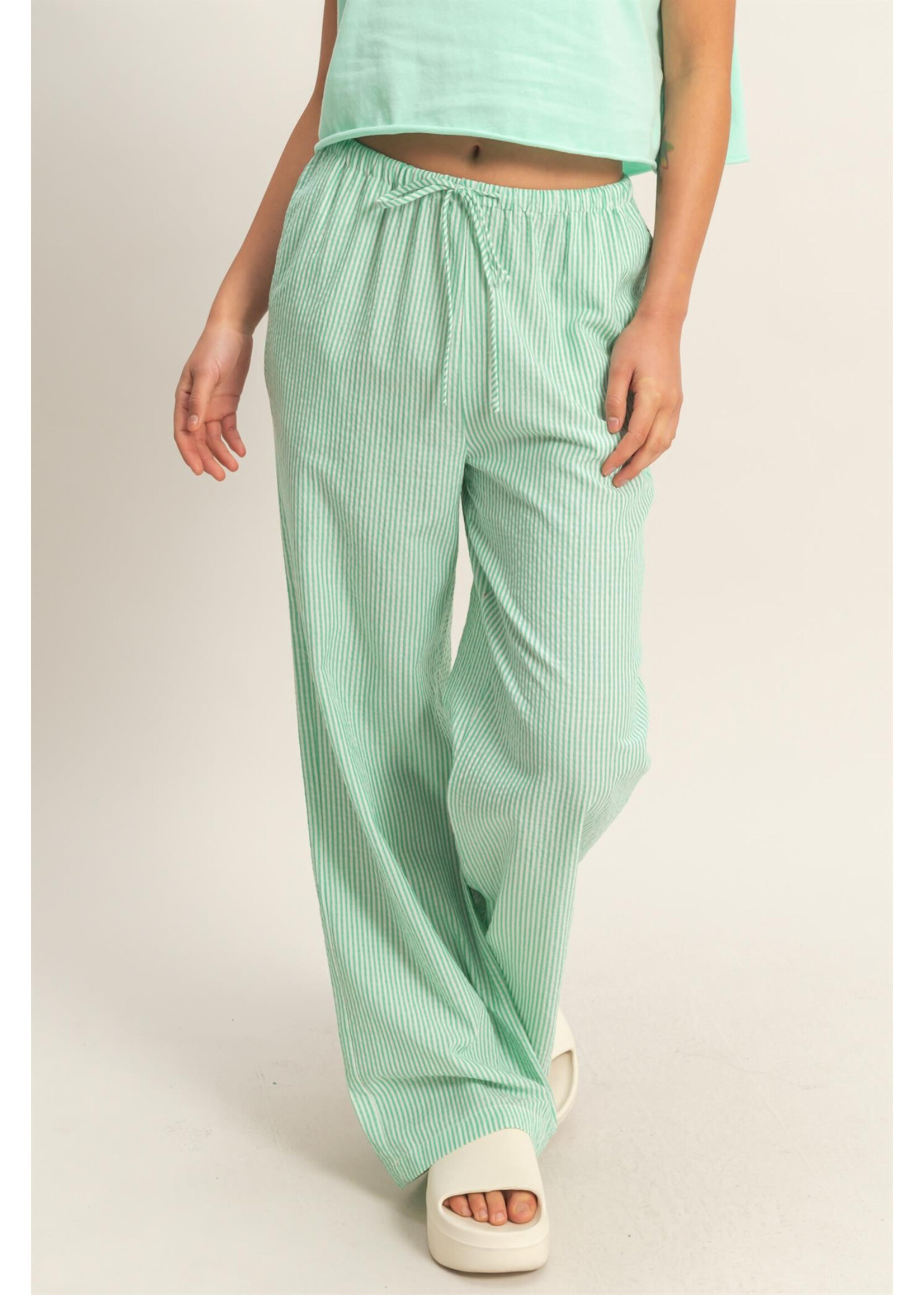 Striped Wide Leg Pants