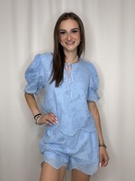 Lace Floral Shorts and Top Set