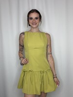 Flared Hem with Front Bows Dress