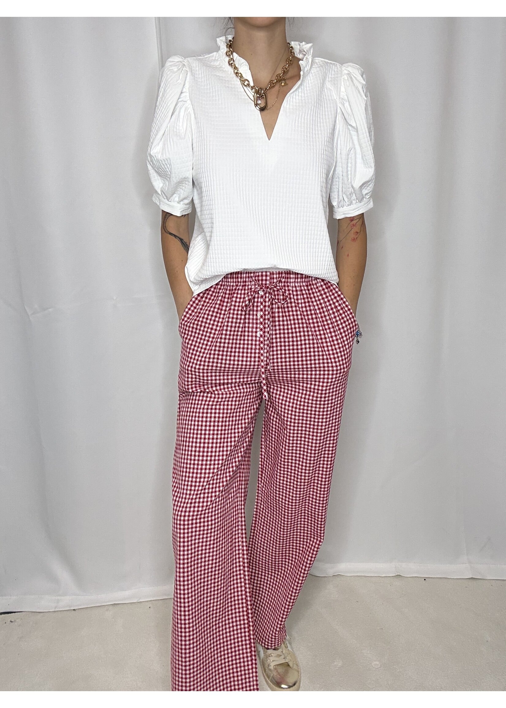Hope & Sunshine Gingham Wide leg pants