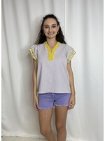 pixi+ivy Seersucker Striped Top