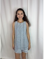 Washed Denim Swing Top & Shorts Set