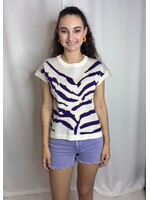 pixi+ivy Tiger Print Knit Vest Top