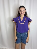 sewn and seen Scallop Trim Top