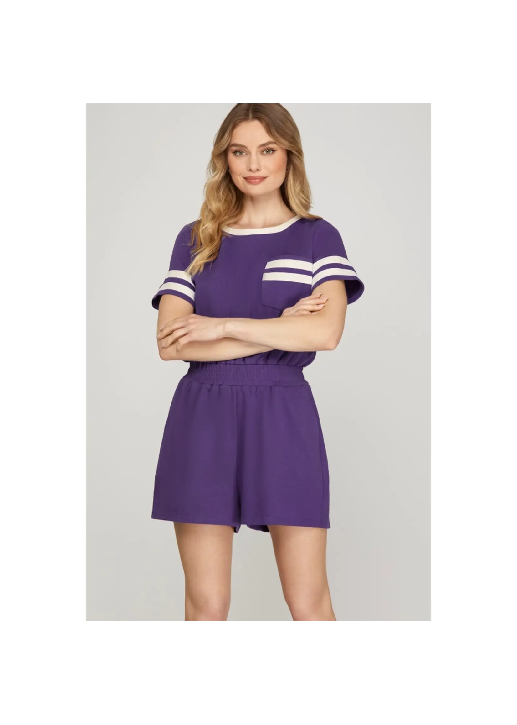 Style USA Game Day Knit Romper