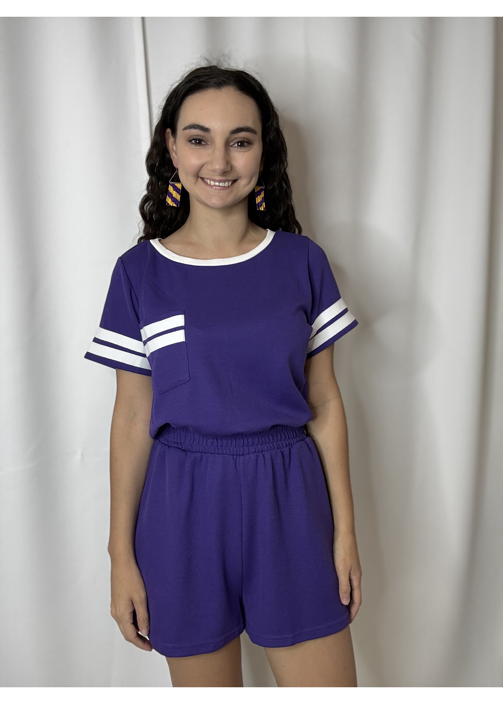 Style USA Game Day Knit Romper
