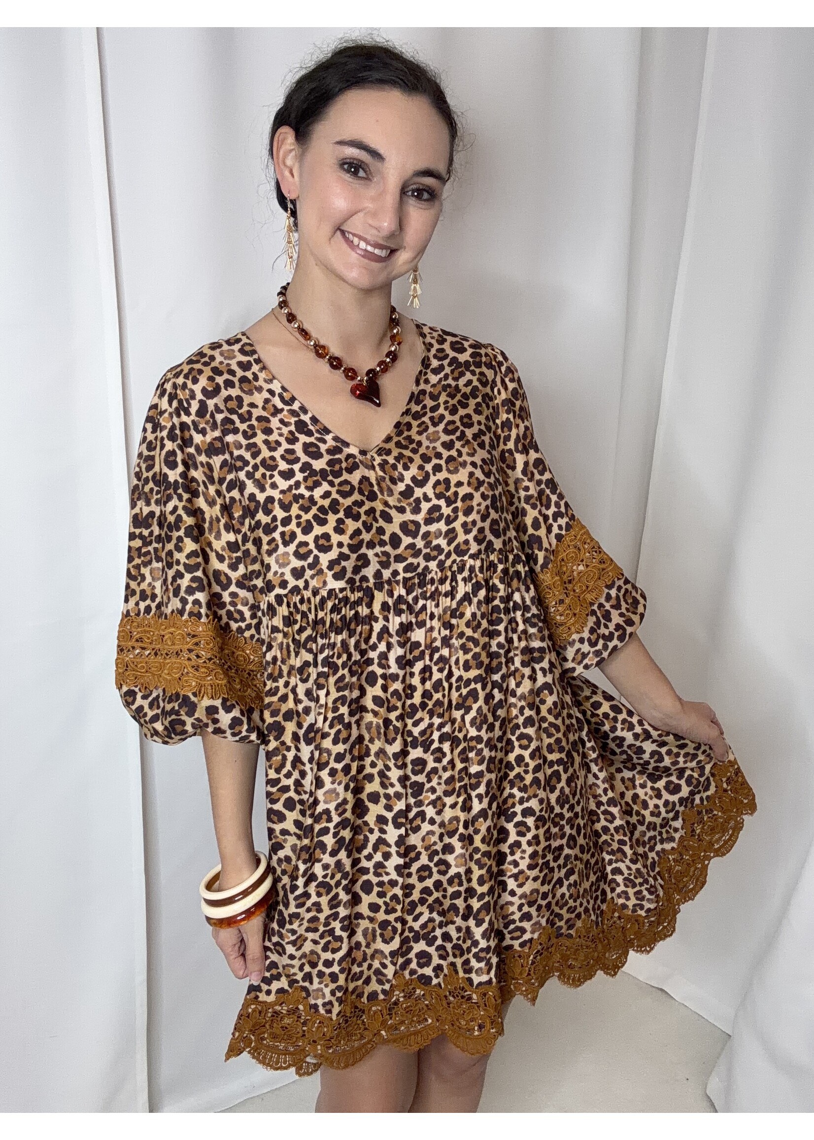 Leopard VNeck Dress