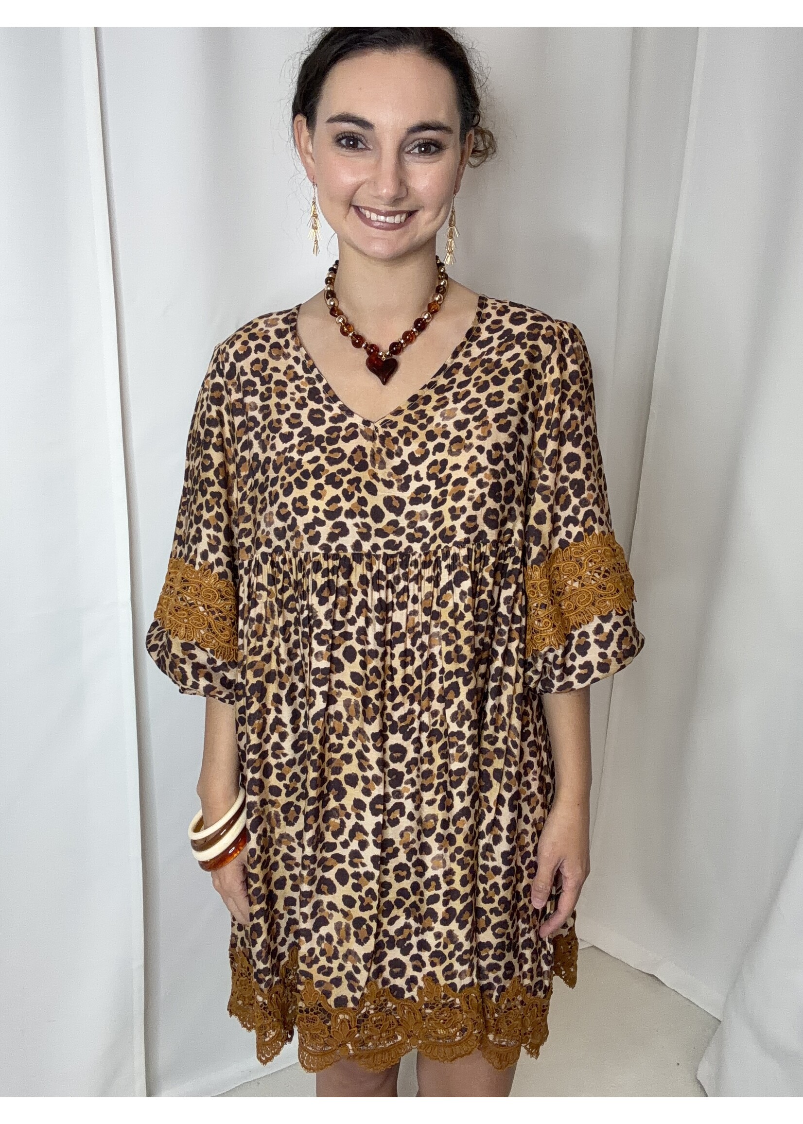 Leopard VNeck Dress
