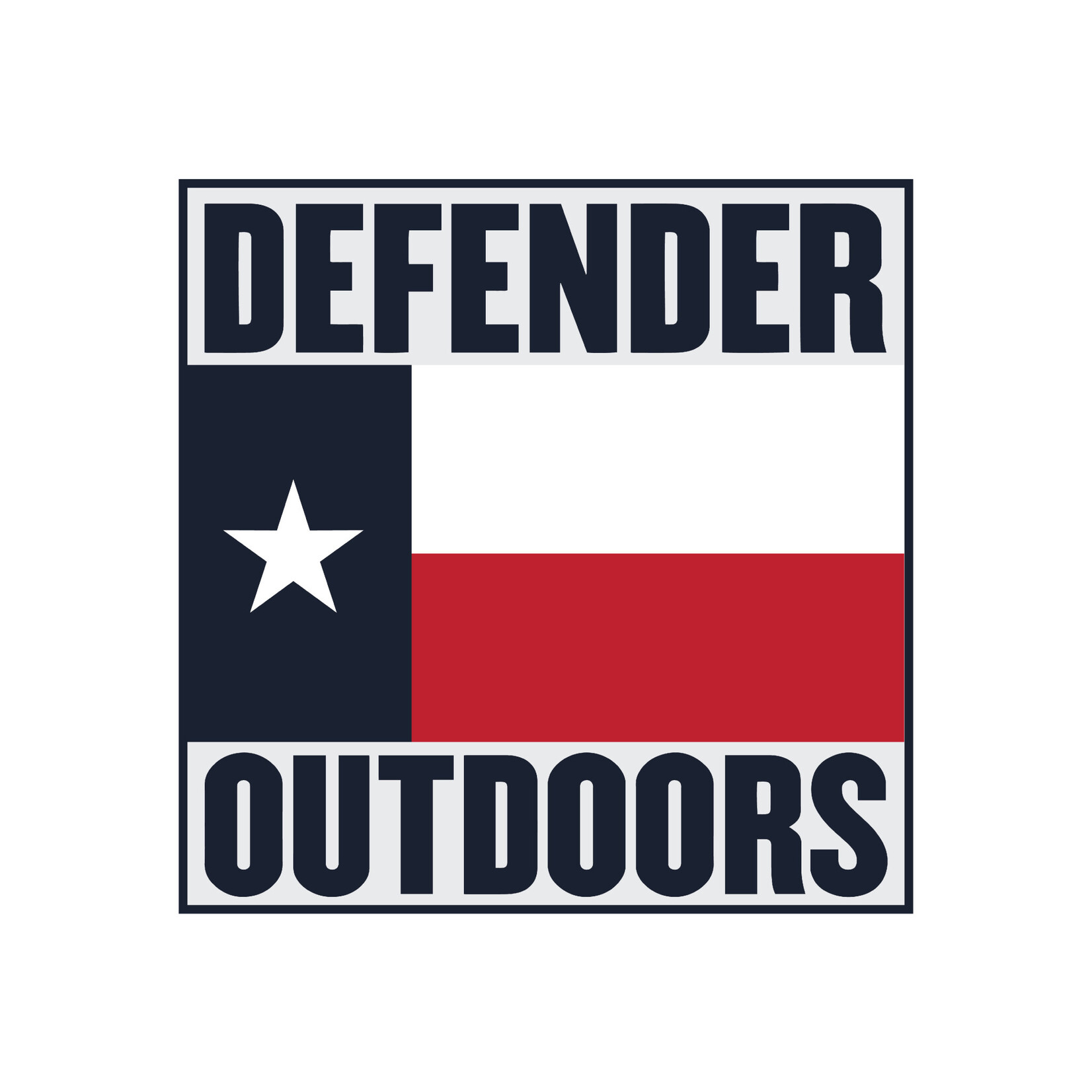 Defender Outdoors Texas Flag Tactical Patch