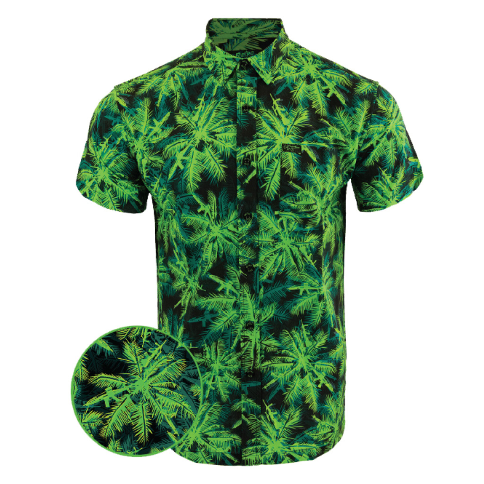 Retro Rifle Super Sonic Palm Hawaiian Shirt - Discontinued