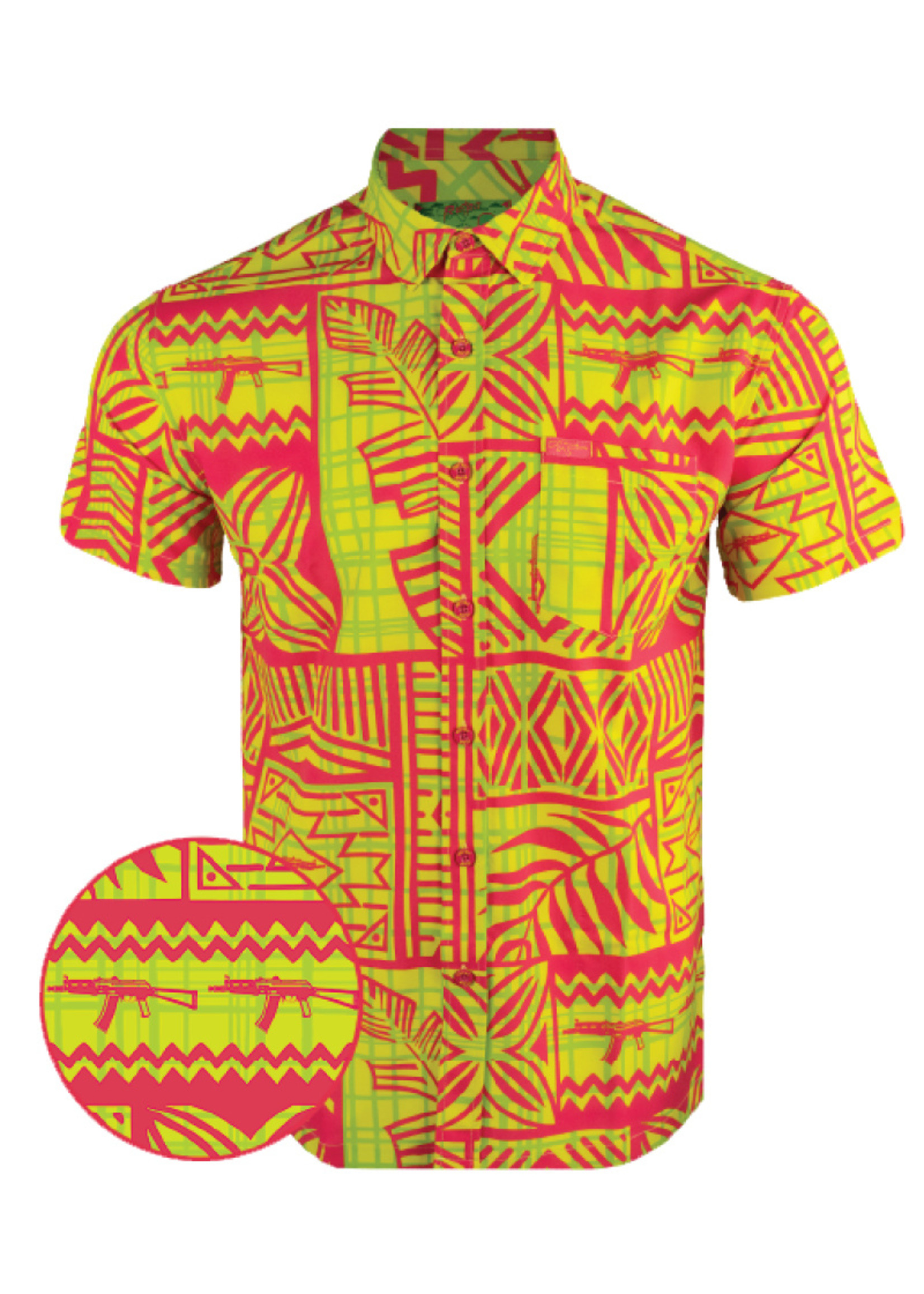 Retro Rifle High Tide Hawaiian Shirt - Defender Outdoors