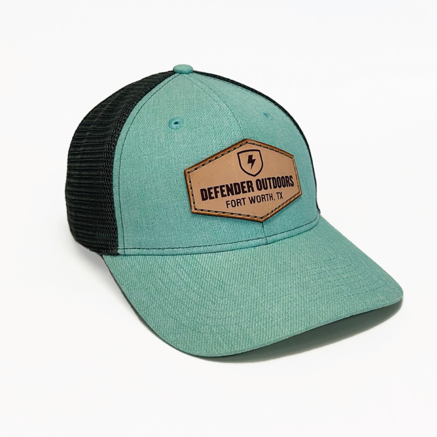 Lost Hat Co. Lost Hat Co Leather Patch Trucker Hat