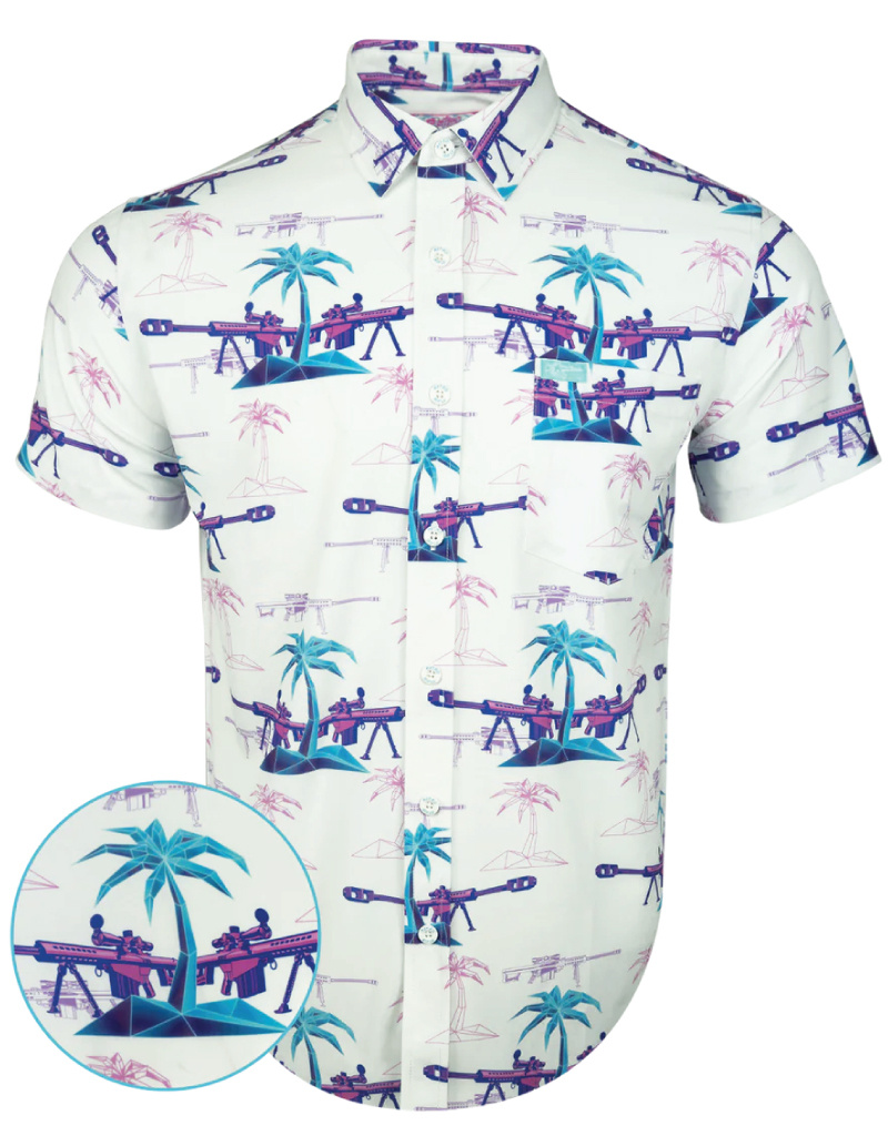 Retro Rifle Palm V3 Hawaiian Shirt Defender Outdoors Defender Outdoors