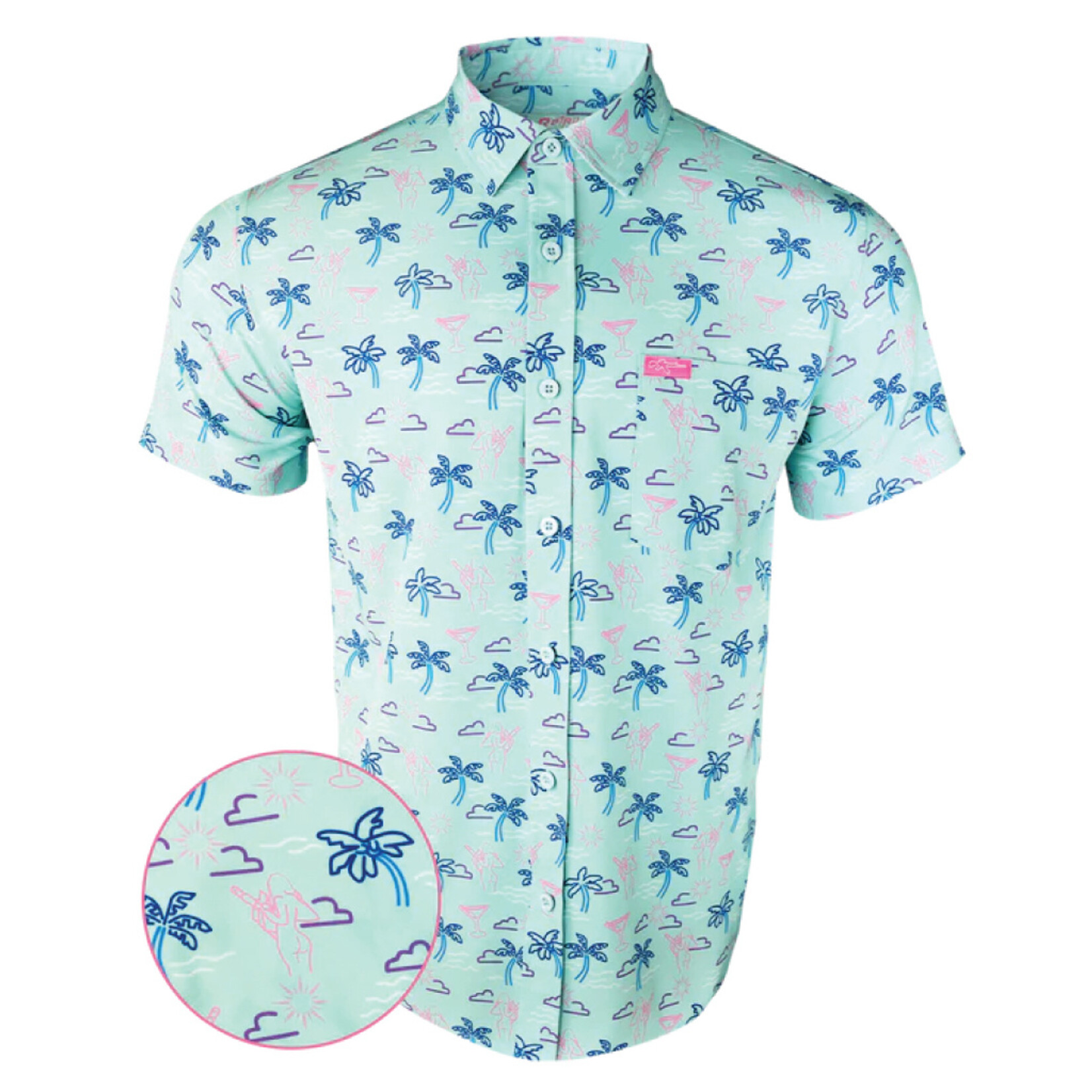 Retro Rifle The Palm Hawaiian Shirt