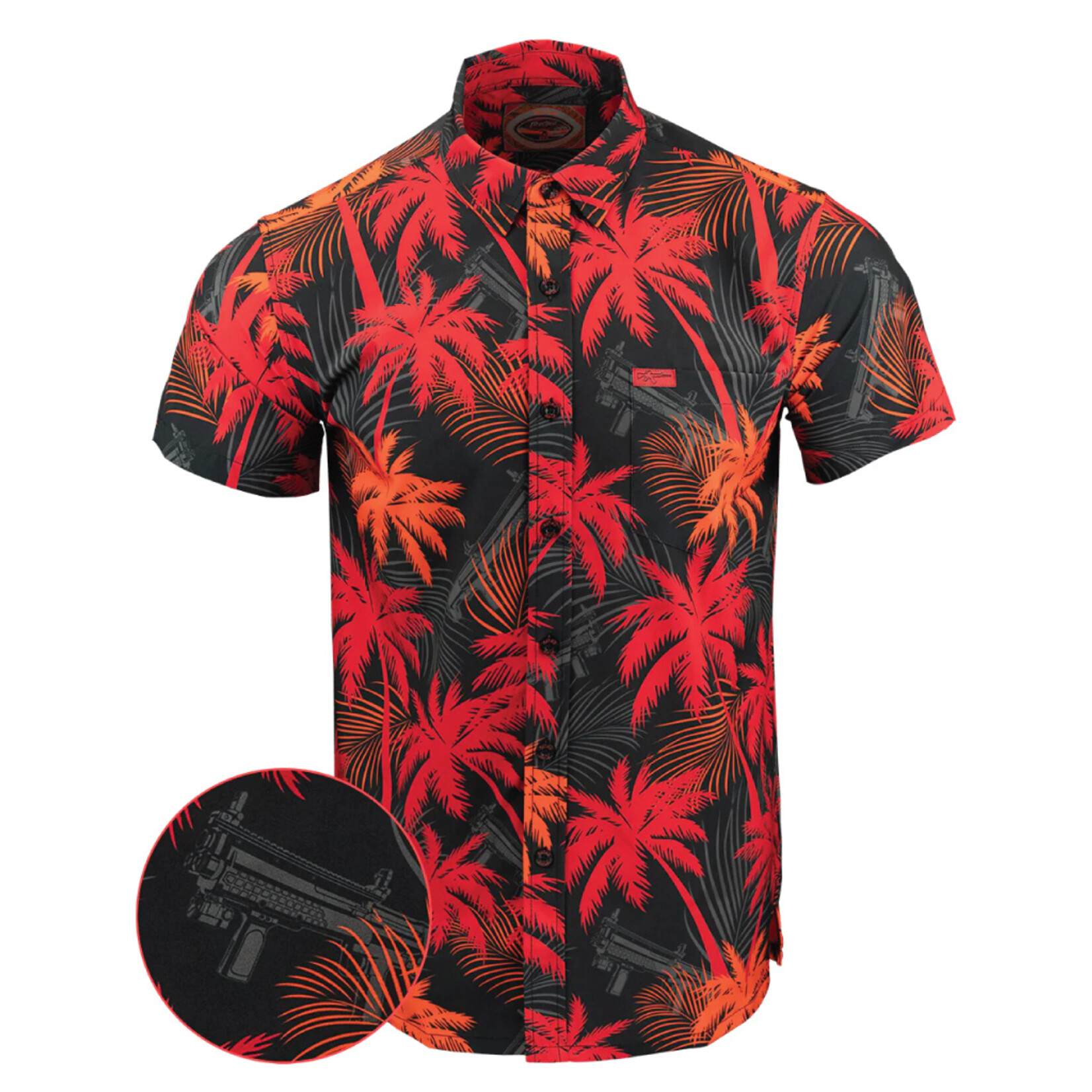 Retro Rifle High Crown Hawaiian Shirt