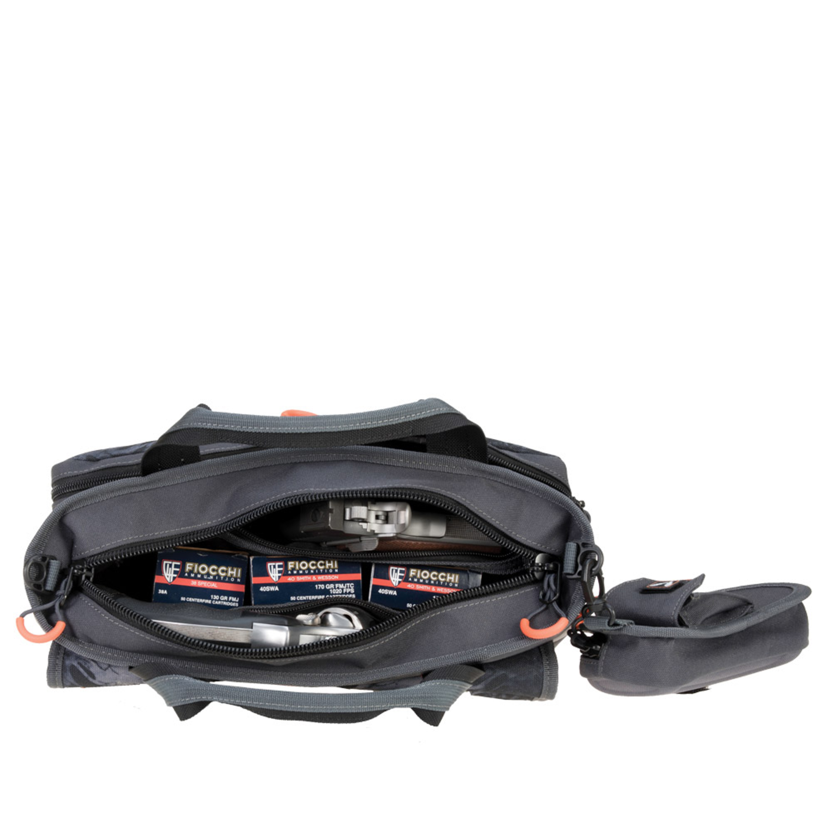 Double Pistol Range Bag w/Mag Storage and Glasses Case