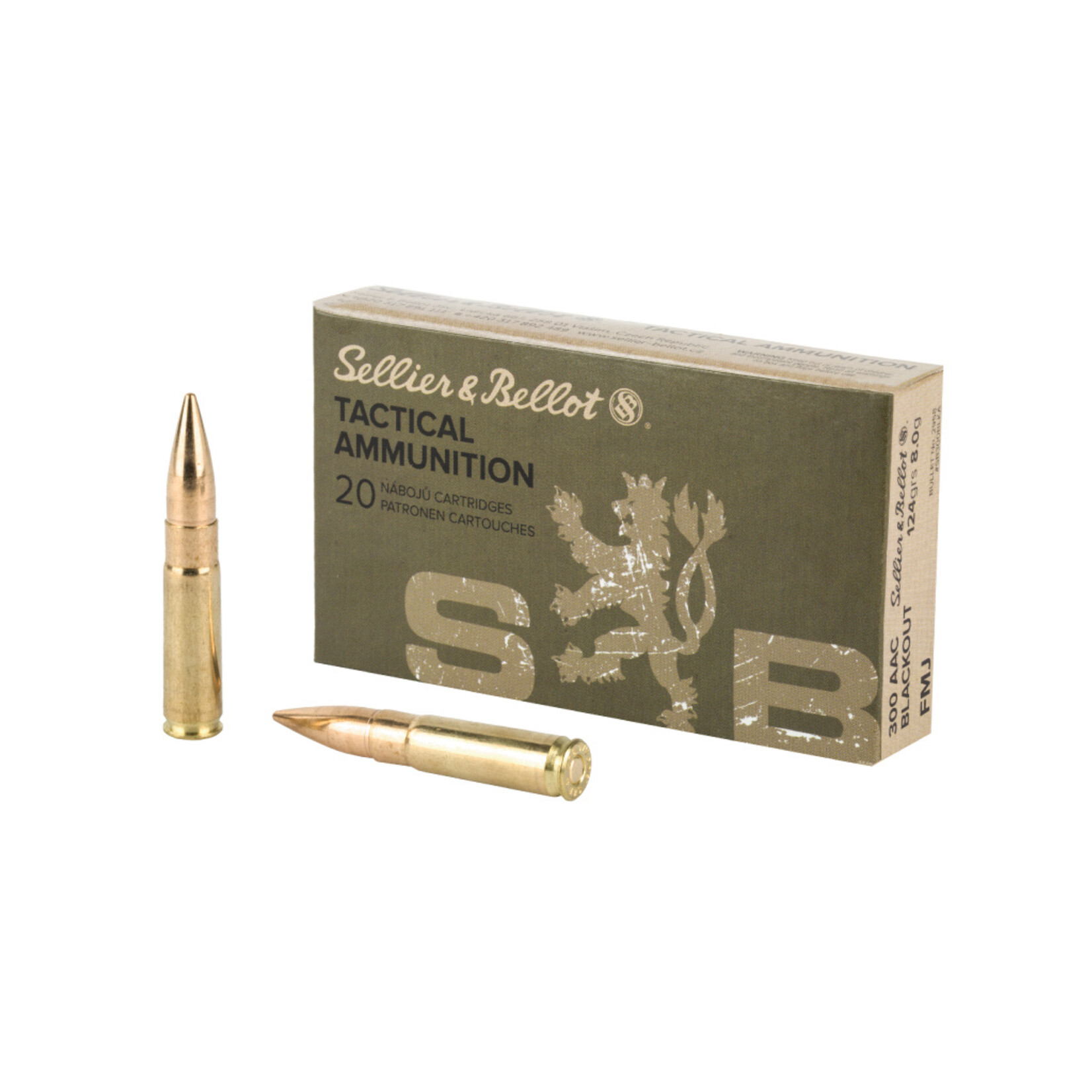 Sellier & Bellot 300 Blackout 124gr FMJ 20rd Box