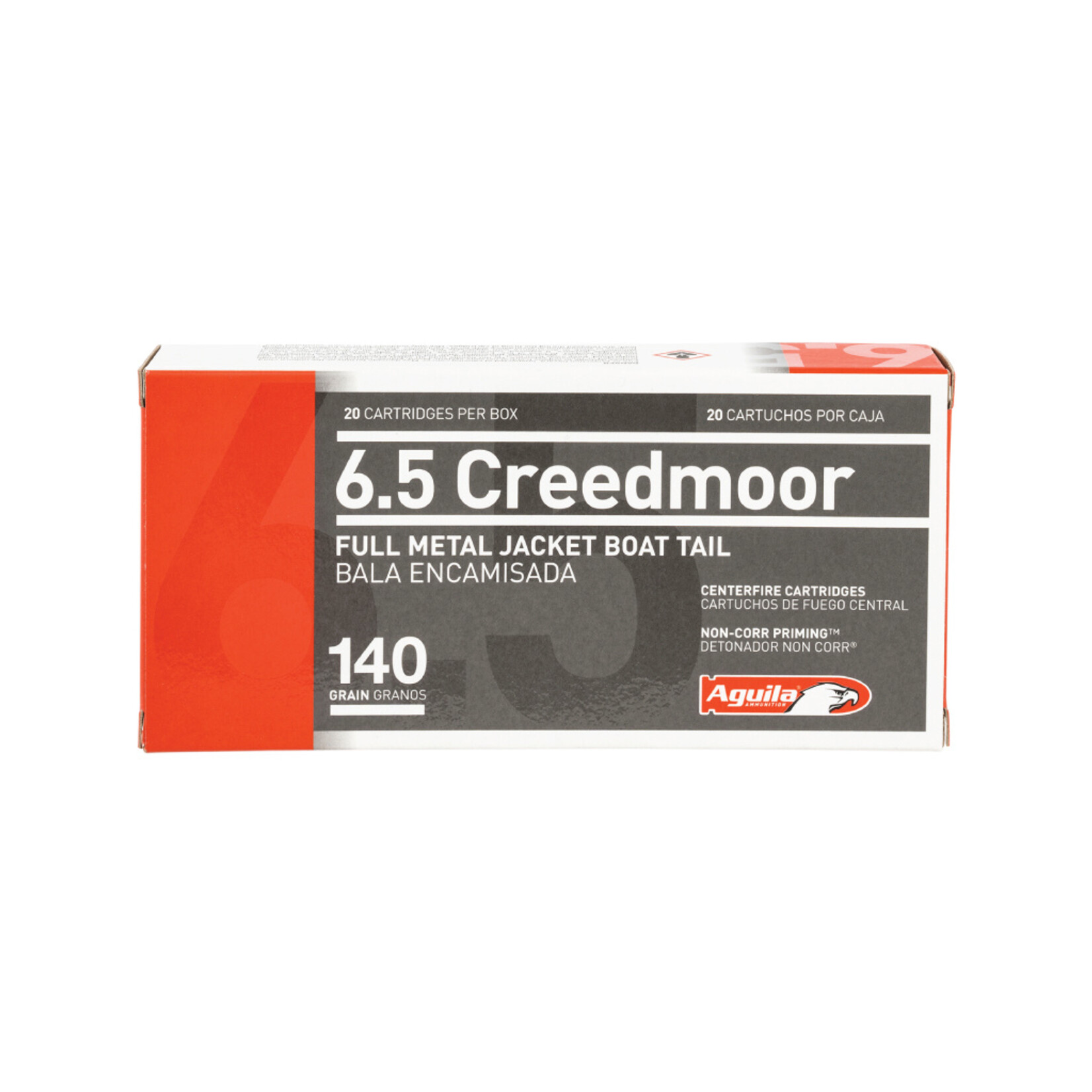 Aguila Ammunition 6.5 Creedmoor FMJBT 140gr 20rd Box