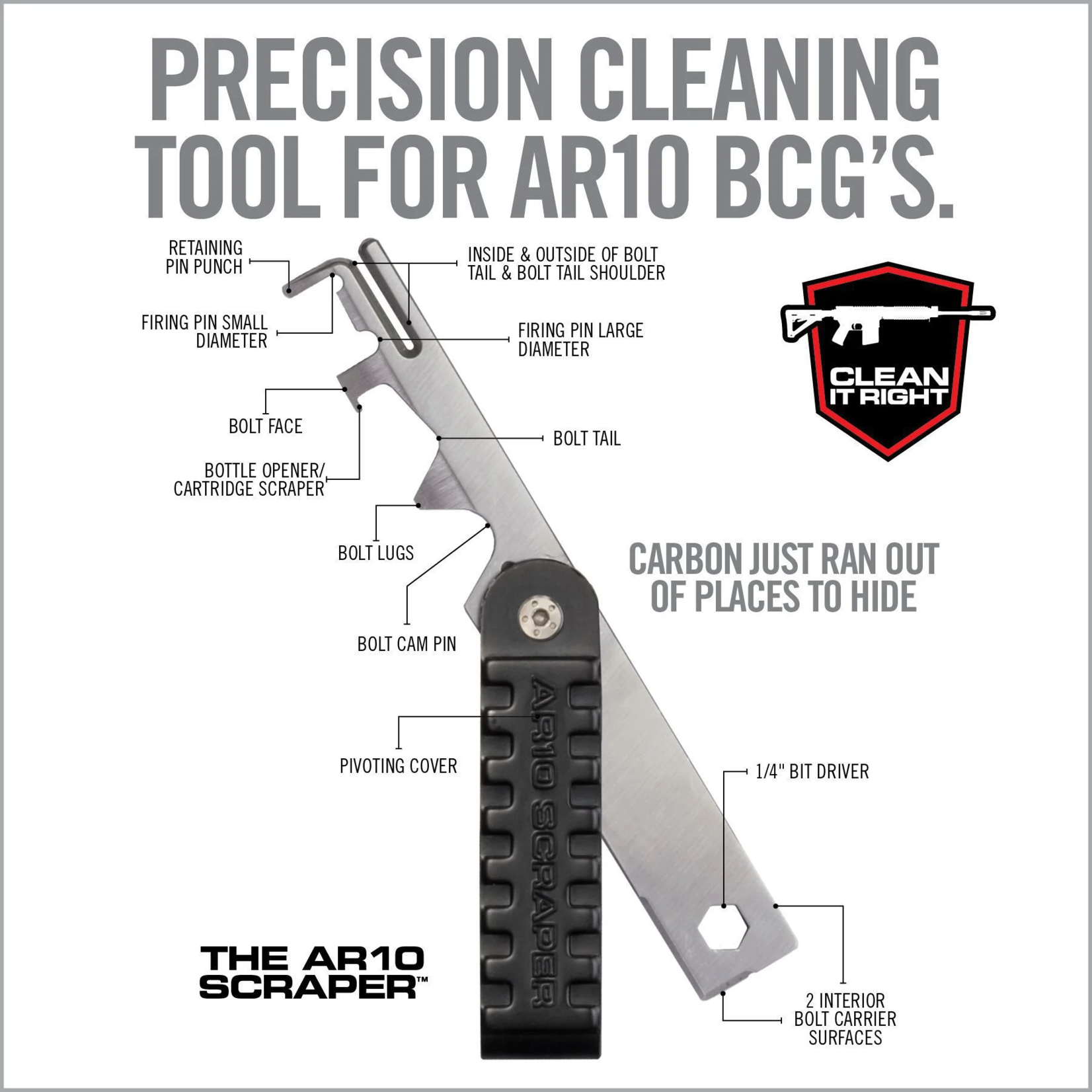 AR10 Scraper Cleaning Tool