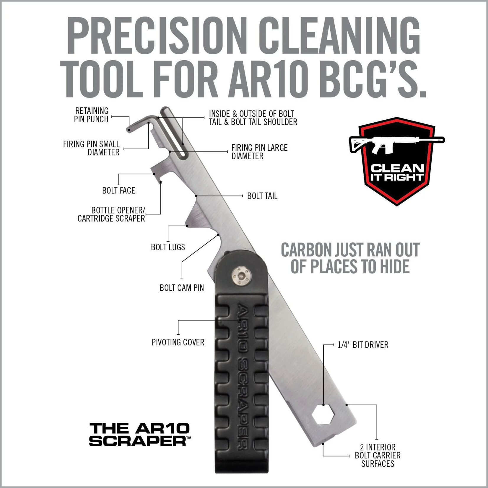 Real Avid AR10 Scraper Cleaning Tool