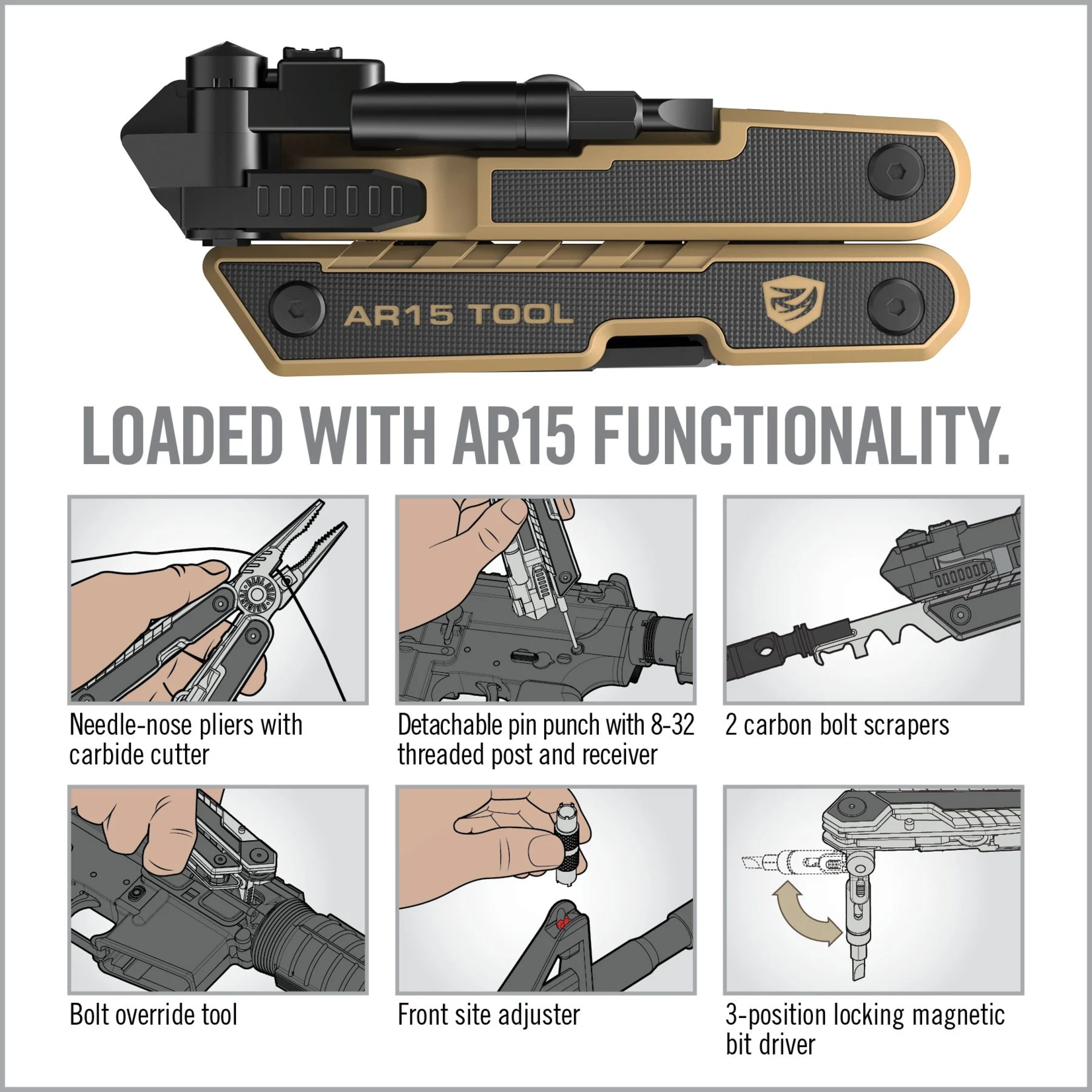 Tactical AR15 Multi-Tool